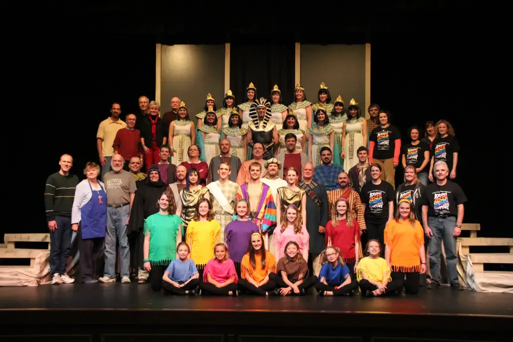 The cast of USP's Joseph and the Technicolor Dreamcoat in 2012!